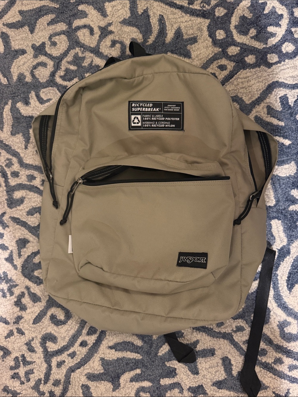 Jansport Recycled Superbreak Backpack in Olive